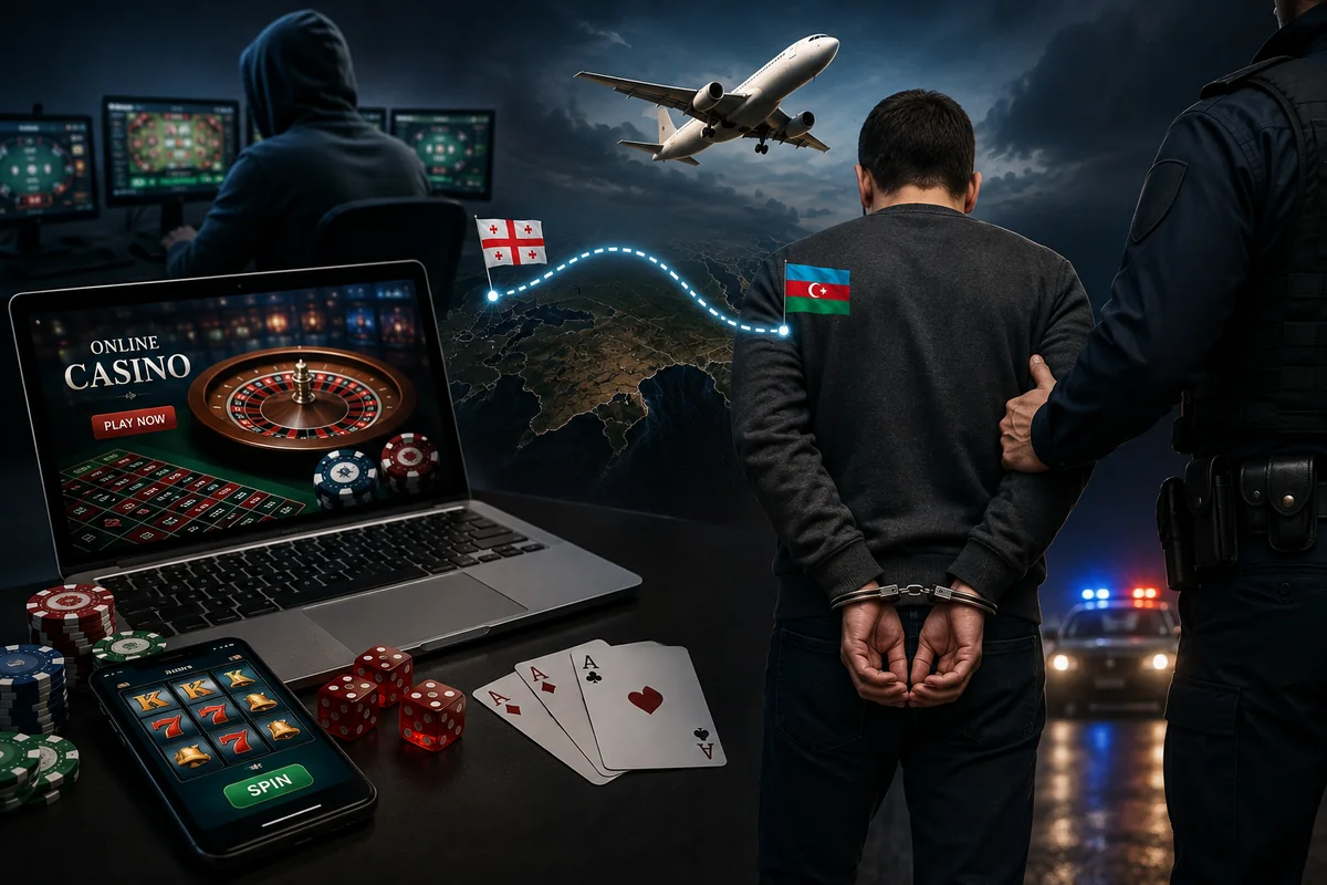Head of online casino network detained in Georgia and brought to Azerbaijan