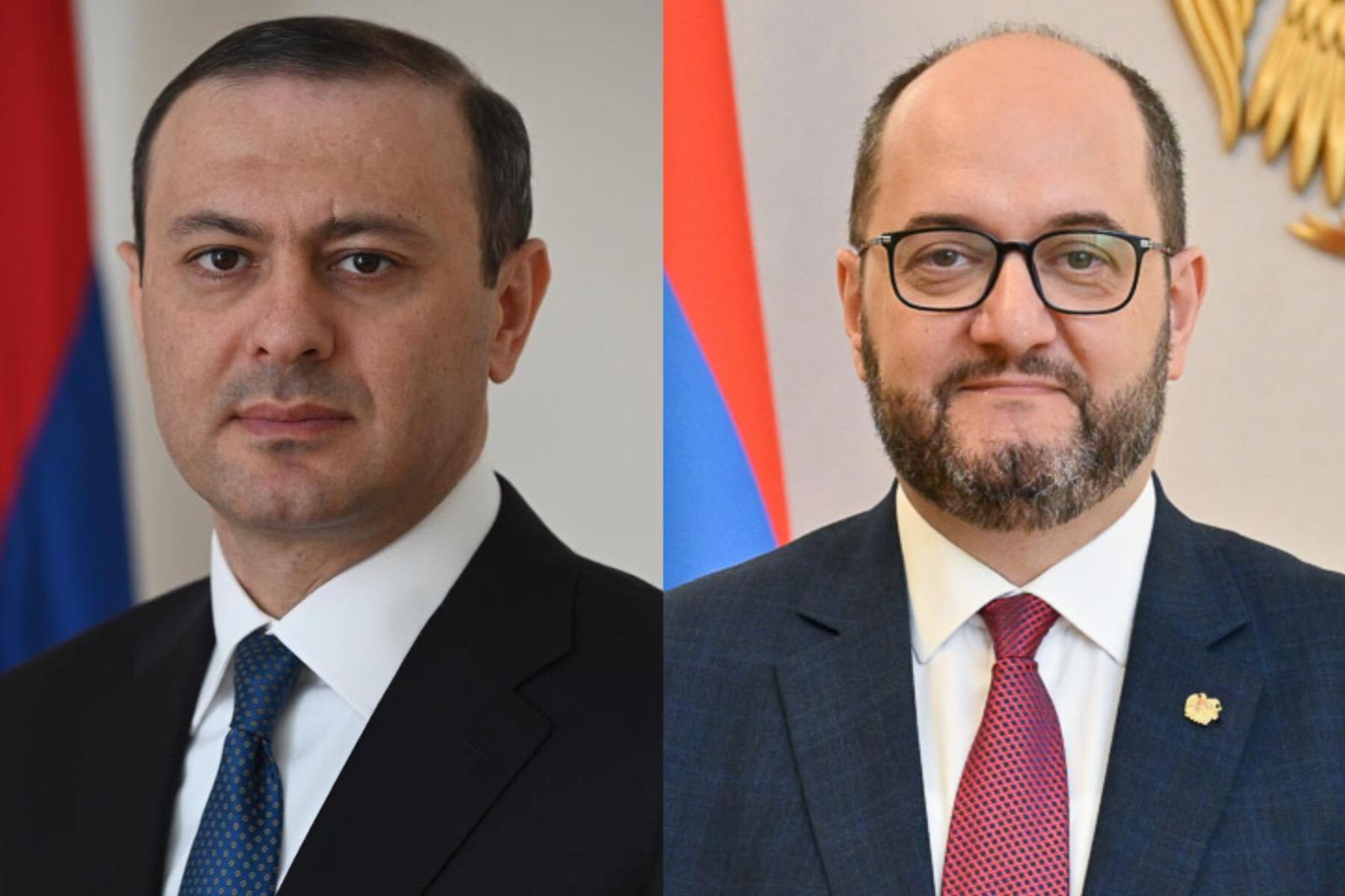Armen Grigoryan and Arayik Harutyunyan awarded First-Class Medal for Services to the Motherland